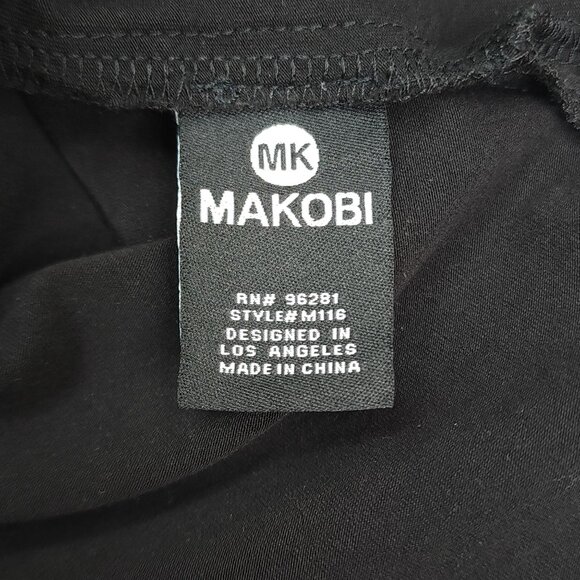 Makobi Mens Graphic Tee 4XB Black With Patches & Tie-Dye Accents Big & Tall - Picture 4 of 9